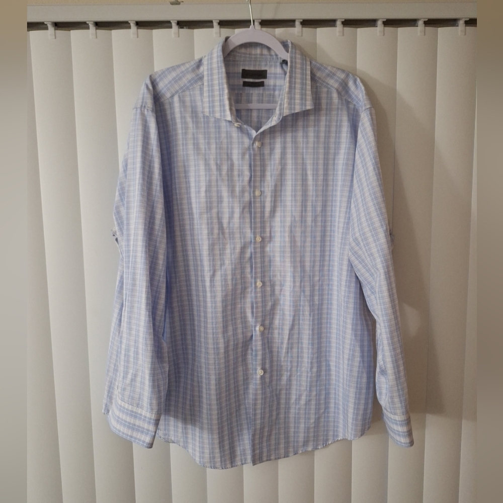 Calvin Klein Check Button Front Dress Shirt